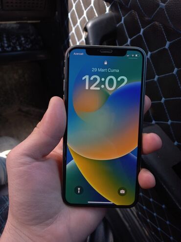 ev telefon: IPhone X, 64 GB, Ağ, Face ID