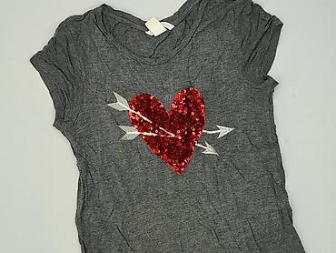 bluzki basic z dekoltem v: T-shirt damski, rozmiar S — 1
