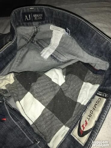 Farmerke: ARMANI jeans farmerice 33 100% cotton Polustruk 45cm duzina 110cm — 10