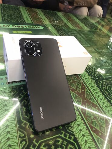 mi pro 2: Xiaomi Mi 11 Lite, 128 GB, rəng - Qara, 
 Zəmanət, Barmaq izi, İki sim kartlı