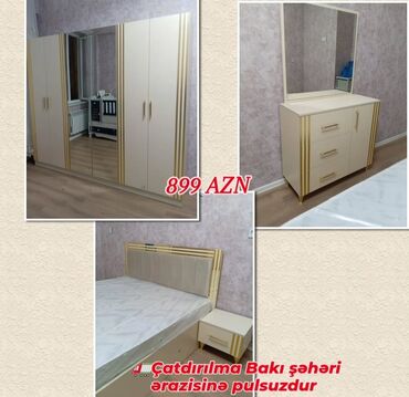 Yataq otağı dəstləri: 2 təknəfərlik çarpayı, Dolab, Tumba, 2 tumba, Azərbaycan, Yeni -da lalafo.az — 27 Yataq otağı dəstləri: 2 təknəfərlik çarpayı, Dolab, Tumba, 2 tumba, Azərbaycan, Yeni — 27