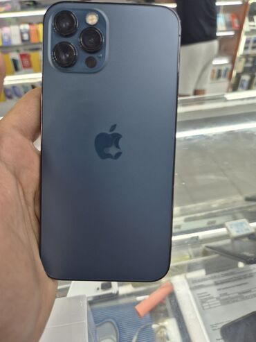 аерподс про: IPhone 12 Pro, Колдонулган, 128 ГБ, Pacific Blue, Коргоочу айнек, Каптама, Бөлүп төлөө менен, 85 %