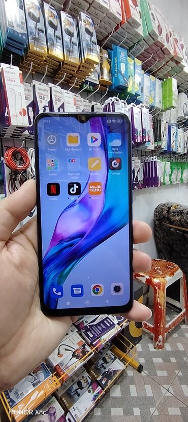 Xiaomi: Xiaomi Redmi 9, 32 GB, rəng - Göy, 
 Sensor, Barmaq izi