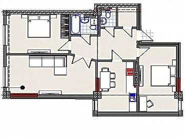 Продажа квартир: 3 комнаты, 92 м², Элитка, 8 этаж, ПСО (под самоотделку) — 9