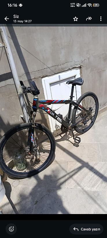 velosiped 28 type 1: Kolss Troi Sport dağ velosipedi - Çərçivə: yüngül lehimli, qara rəng — 2