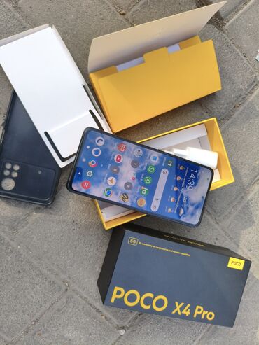 монитор 27: Poco X4 Pro 5G, Б/у, 256 ГБ, цвет - Черный, 2 SIM