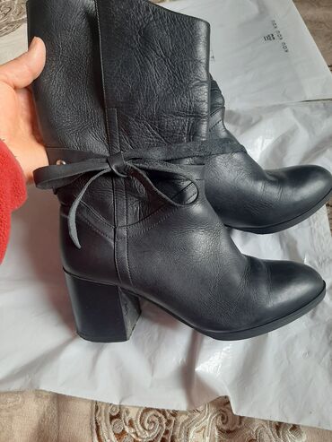 турецкая обувь бишкек: Сапоги, 36, цвет - Черный
