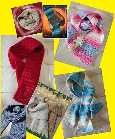Šalovi: Šalovi novi 7 kom sve za 2000 din, ručno pleteni. Raznih veličina — 9