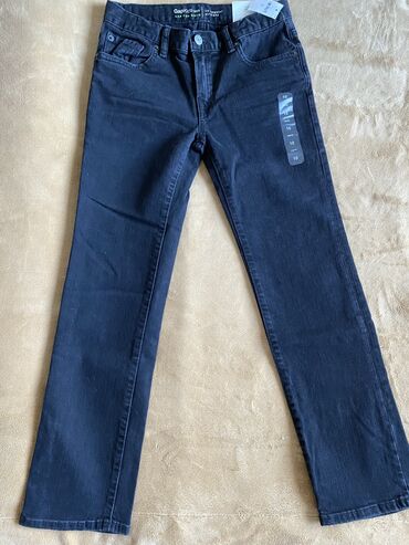джинсы на 6 7 лет: Джинсы и брюки, цвет - Черный, Новый