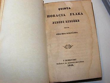 pinpointer prodaja: Quinta horacia Flaka Piesni liričke. Dubrovnik: Troškom P. Fr — 2