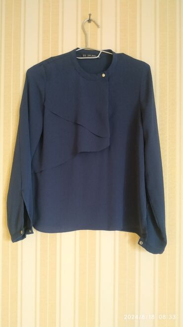 женские кофты с длинным рукавом: Zara, S (EU 36), цвет - Синий