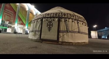 Аренда юрт: Аренда юрты, Каркас Деревянный, 85 баш, С полом — 14