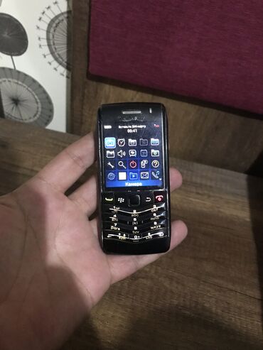 telefon blackberry: Blackberry Pearl 3G 9105, 2 GB, rəng - Qara, Düyməli