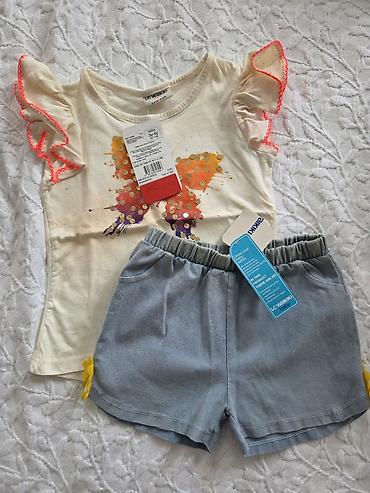 Paketi dečije odeće: Komplet dečije odeće – više komada, sa etiketama: 1) Haljina bez — 3