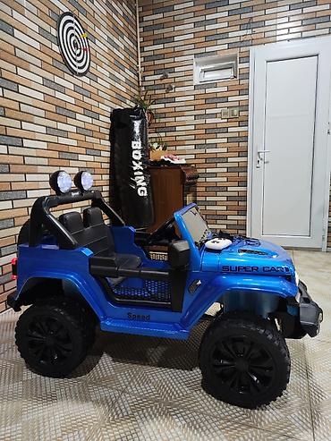 teker corabı: Uşaq üçün elektrikli off-road tipli maşın – “Speed” brendi, mavi rəng — 2