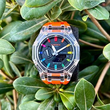 g shock az: Casio G‑SHOCK GA‑2100 seriyası qol saatları - Korpus: səkkizguşəli — 8