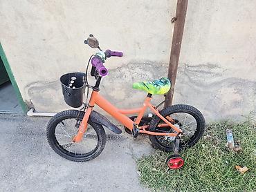 usag velosipedi: Uşaq velosipedi – 16" təkərlər - Rəng: narıncı gövdə, yaşıl naxışlı — 1