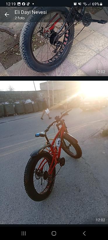 qalin tekerli velosiped: Fatbike tipli dağ velosipedi - Brend: Fullbike (gövdə üzərində yazı) — 1