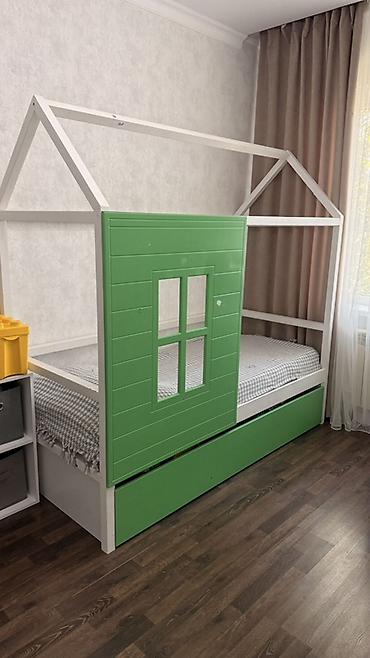 2 ярусные кровати: Детская односпальная кровать, Б/у, Для девочки, Для мальчика, С бортиком, МДФ, Самовывоз — 2