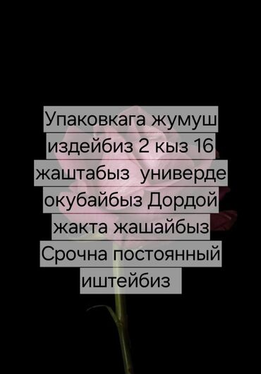 кепка жумуш: Упаковщица
