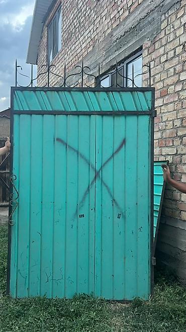 Распашные ворота: Металлические распашные ворота с калиткой - Конструкция — 1