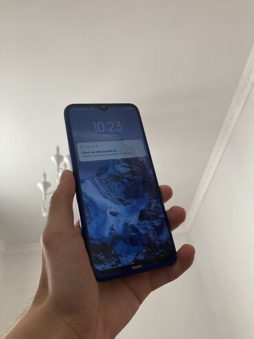 ekran na telefon fly: Xiaomi Redmi Note 8, 64 GB, rəng - Mavi, 
 Barmaq izi, İki sim kartlı, Face ID