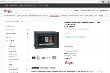 Ostali alati i mašine: SUPER AKCIJA #2475 Elektronski digitalni kućni SEF Visoke sigurnosti; — 5