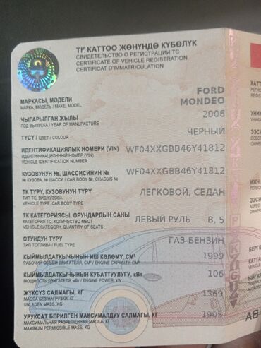 кузов на форд транзит: Ford Mondeo: 2006 г., 2 л, Механика, Газ, Седан