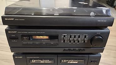 Другая аудиотехника: SHARP муз.центр Винтажный, без колонок, аукса нету, проигрыватель — 10