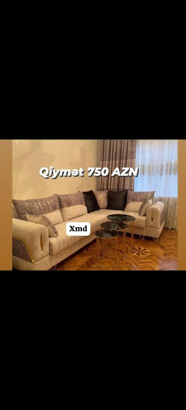 Divanlar: Künc divan, Açılmayan, Bazasız, Vеlur parça — 24
