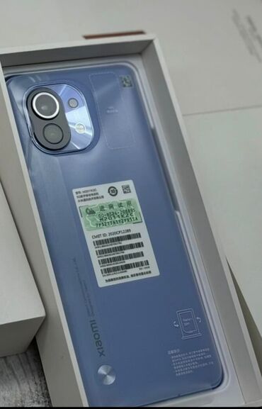 телеви: Xiaomi, Mi 11, Новый, 128 ГБ, цвет - Синий, 2 SIM