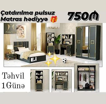 uşaq otağı mebeli: Uşaq/yeniyetmə otağı üçün tam mebel dəsti Dəst tərkibi: - Tək — 1