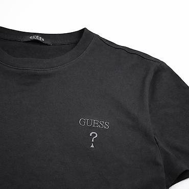 los: Мужская футболка, M, Guess, Б/у, цвет - Черный, Платная доставка — 3