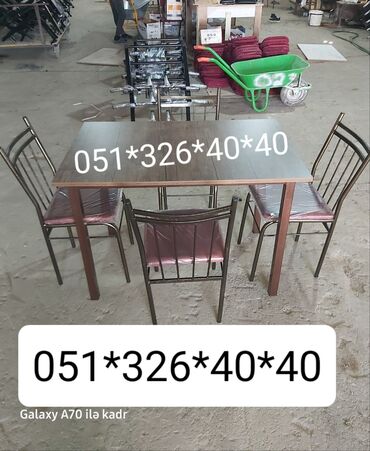 Masa və oturacaq dəstləri: Mətbəx üçün, Yeni, Açılan, Dördbucaq masa, 2 stul -da lalafo.az — 10 Masa və oturacaq dəstləri: Mətbəx üçün, Yeni, Açılan, Dördbucaq masa, 2 stul — 10