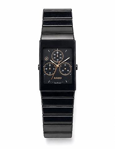 часы радо: Часы Rado с прямоугольным корпусом и браслетом из чёрной — 1