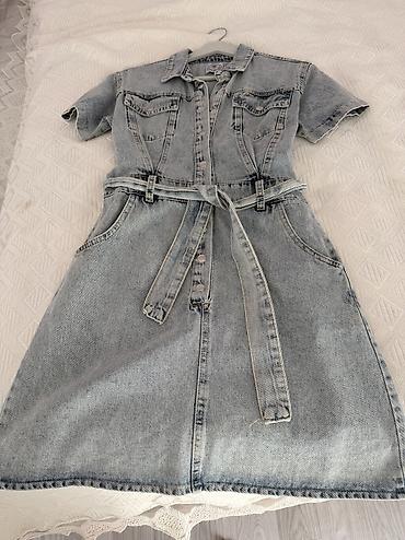Trendyoldan alınıb jeans matiraldı.1 defe geyinilib 38 razmer. Hardasa