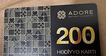 hədiyyə kart: Adore Perfumery & Cosmetics hədiyyə kartı – 200 AZN nominal. - — 1