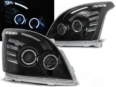 pracka sa laserom: CRNI LED ANGEL EYES FAROVI TOYOTA LAND CRUISER 120 PRADO | Crni — 4