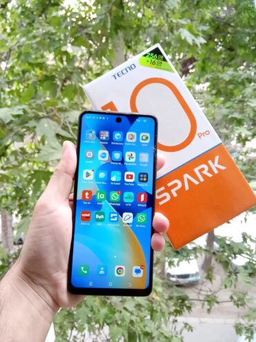 сяоми 10 про купить: Tecno Spark 10 Pro, 256 GB, rəng - Qara, Barmaq izi