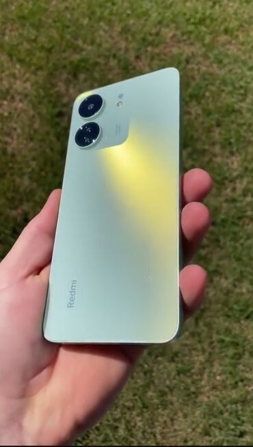купить сим карту с красивым номером: Redmi, Redmi 13C, Б/у, 128 ГБ, цвет - Синий, 2 SIM