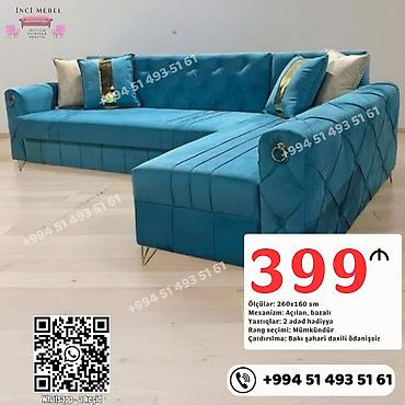 Divanlar: Künc divan, Yeni, Açılan, Bazalı, Parça, Şəhərdaxili pulsuz çatdırılma — 1