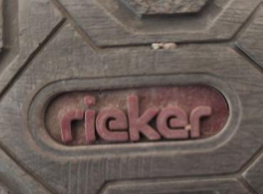 Ботинки и ботильоны: Ботинки Rieker, модель на шнуровке. - Цвет: черный с контрастной — 1