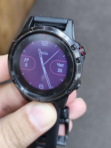 Garmin: Garmin Fenix 5 Plus Sapphire, титановый корпус - Мультииспортивные — 1