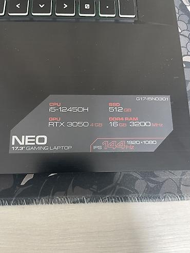 ryzen 5 7500f: Игровой ноутбук Ardor NEO 17.3" Основные характеристики: - Экран — 3