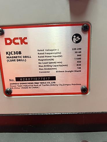 Курулуш жабдуулары: Магнитный сверлильный станок DCK KJC30B (Core Drill) Характеристики с — 4