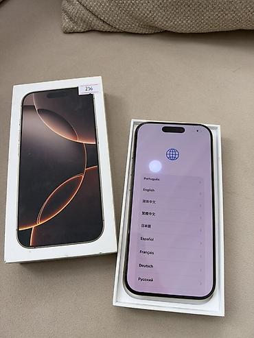 ayfon 17 pro max dubayski: IPhone 16 Pro, 256 GB, Qızılı — 5