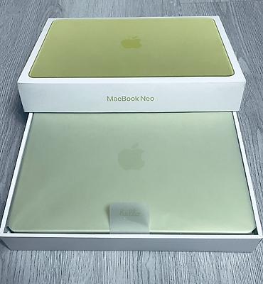 macbuk: MacBook Neo – yaşıl rəng 8/512gb yaddaş 4cycle 100%pil avqust ayında — 1