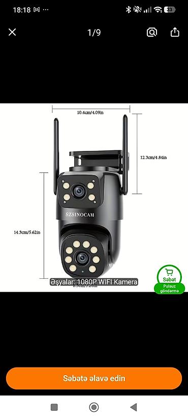güneş panel kamera: Outdoor & Indoor Security WiFi Kamera – SZSINOCAM - 1080P HD — 2