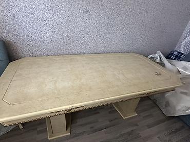 Masalar: Klassik üslubda yemək otağı masası - Material: MDF/taxta əsaslı — 4