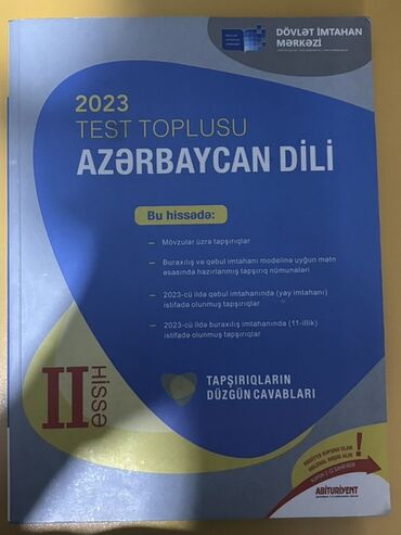 Testlər: Azərbaycan dili Testlər 11-ci sinif, 2-ci hissə, 2023 il